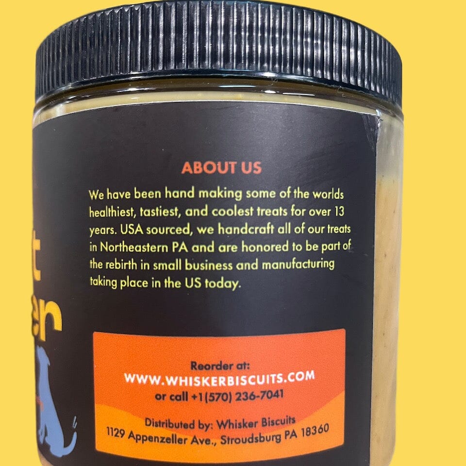 Peanut Butter 100% Dog Safe All Natural Whisker Biscuits