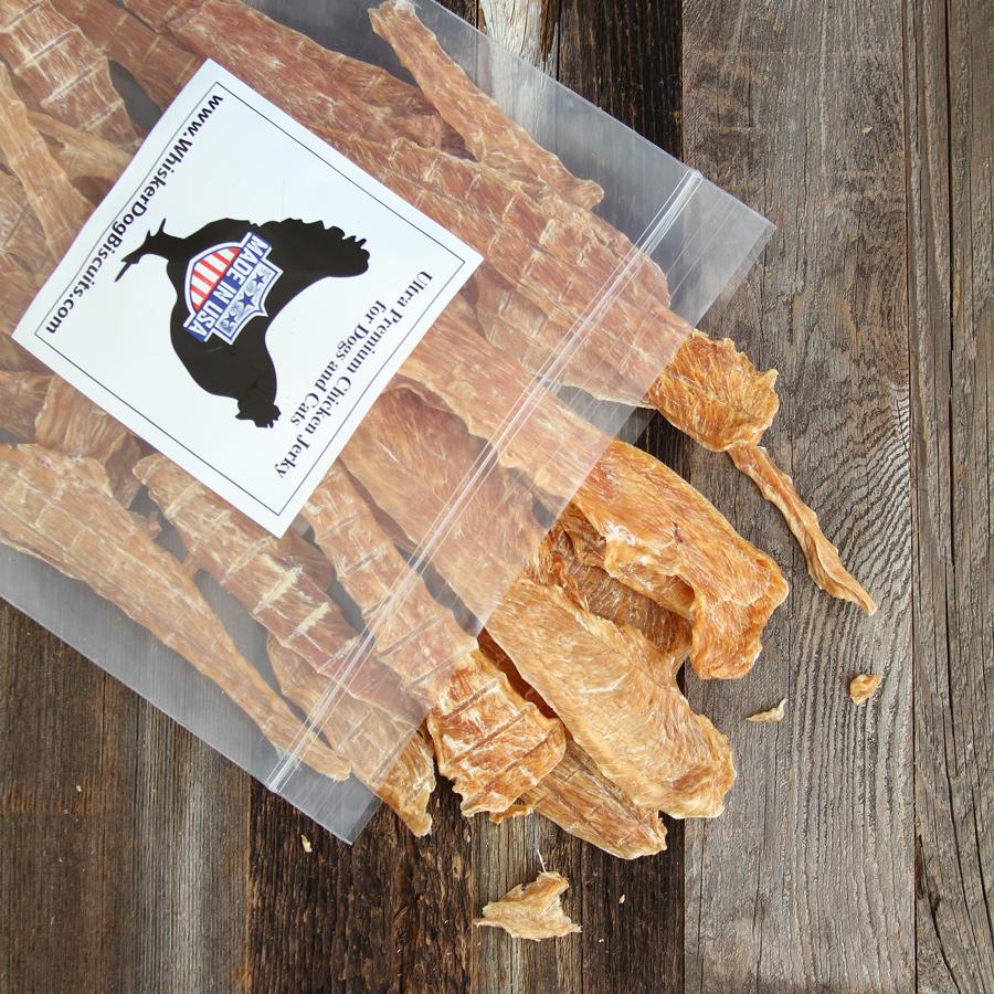 Chicken Jerky for Cats 100% Made in the USA Jerky Whiskerbiscuits 