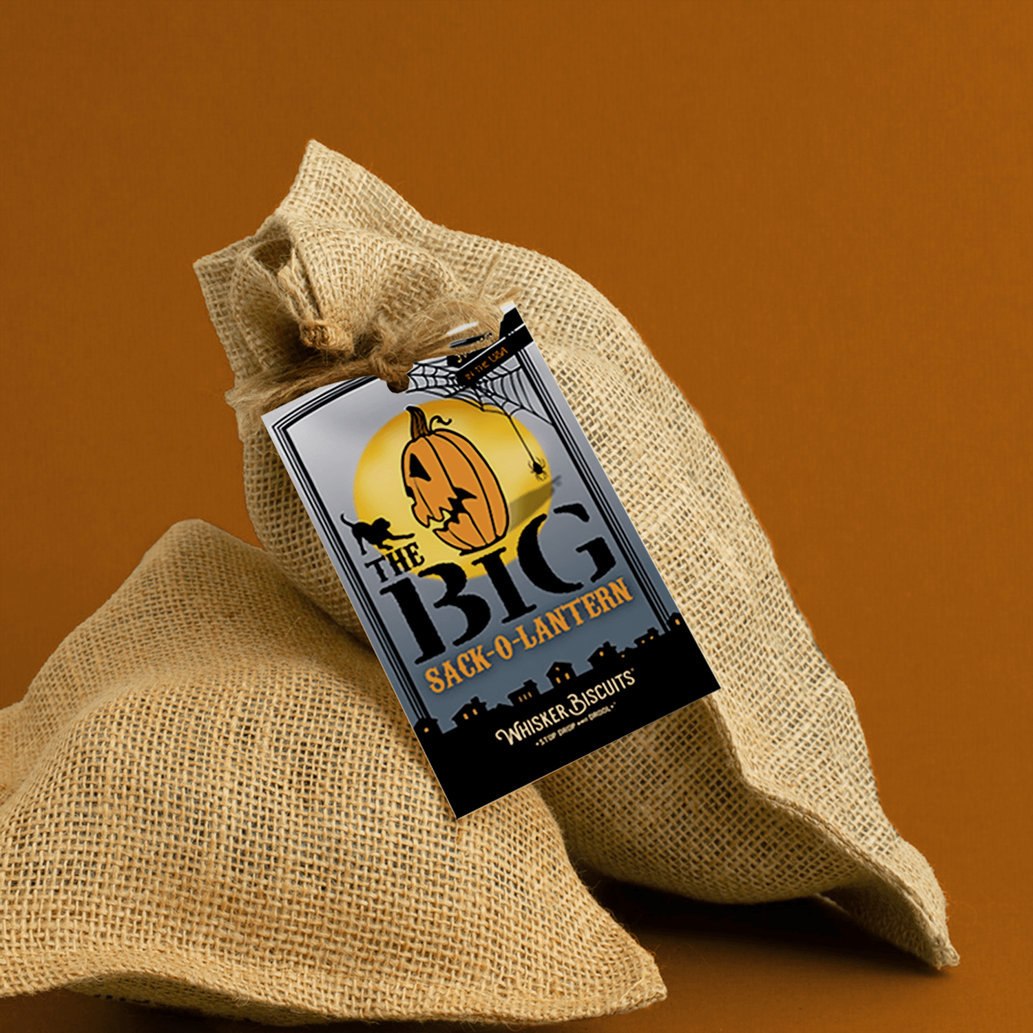 The BIG SACK-O-LANTERN The Big Sack Whiskerbiscuits