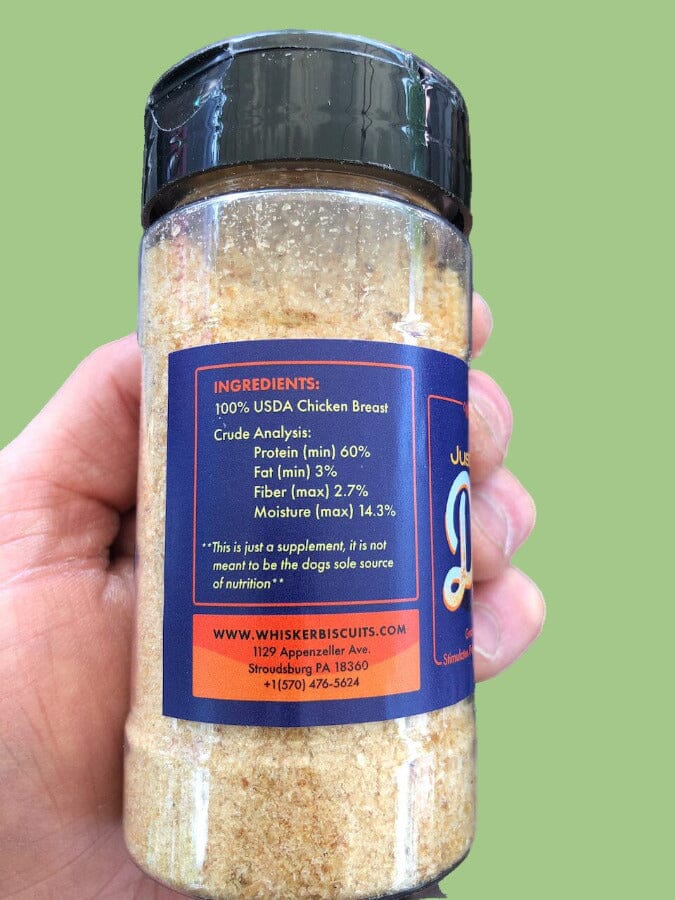 Just the Dust 100% Chicken Breast Food Topper and Treat Other Whisker Biscuits