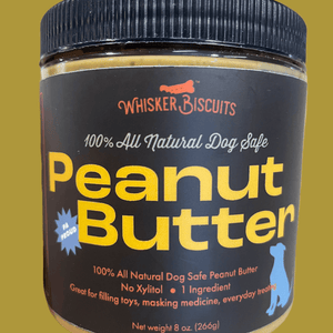 Peanut Butter 100% Dog Safe All Natural Whisker Biscuits 1 jar for $7 