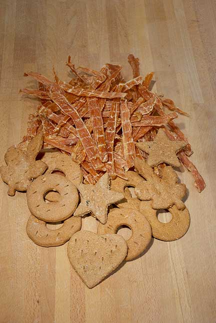 1 LB Chicken Jerky and 18 Assorted Biscuits (Ships for Free!) Combos Whiskerbiscuits 