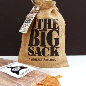The BIG SACK and 1lb Chicken Jerky Whiskerbiscuits 
