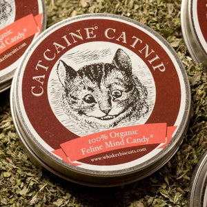 Cat-caine 100% Organic US Grown Catnip Whiskerbiscuits 